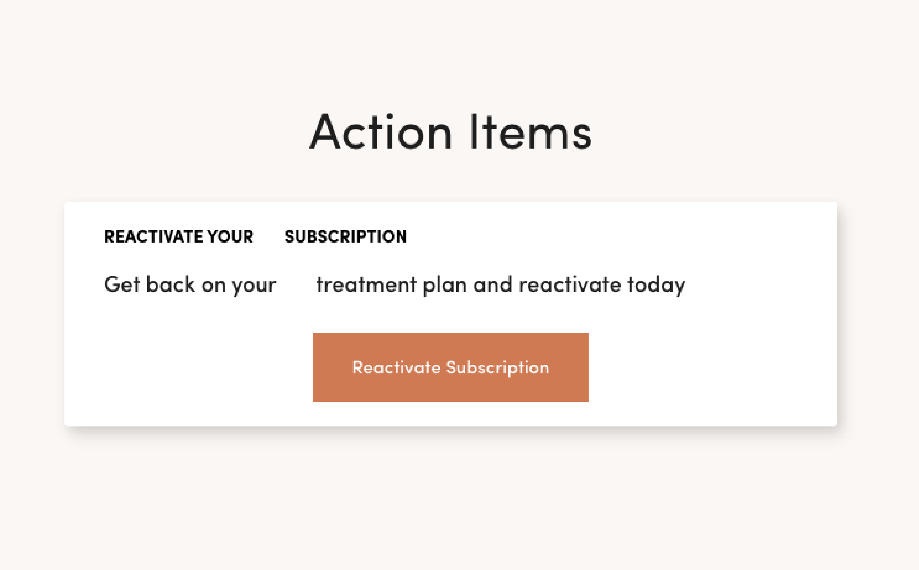 Hims Action Items Remind Users to Reactivate